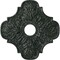 Ekena Millwork Peralta Medallion (Canopies up to 4 5/8"), 17 3/4"OD x 3 1/8"ID x 1"P, Painted Turtle Crackle CM17PEPTC - alternate 1